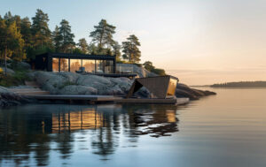 kelluva UNA design sauna