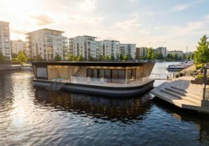 Desavun kelluva sauna marina