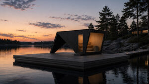Desavu x Savorak Kelluva Design Sauna saaressa