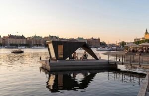Desavu kelluva UNA Design Sauna for Commercial Use