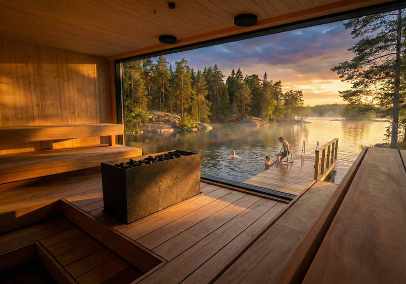 Finnish sauna design consulting for a North American project